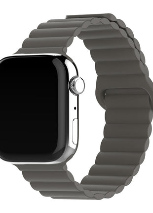 Apple Watch対応 2色シリコン磁気バックルリングバンド