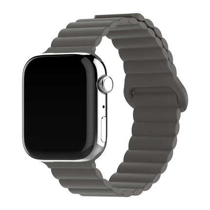 Two-color Silicone Magnetic Back Ring Buckle Band Applicable with Apple watch
