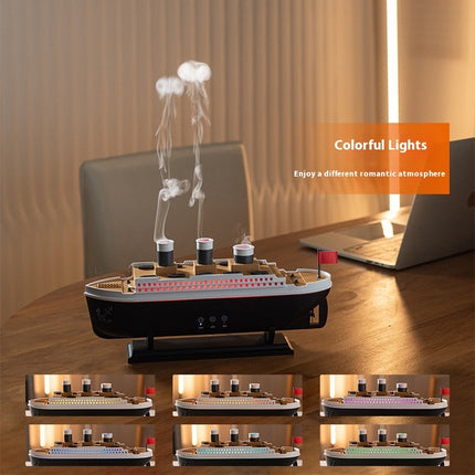 Ship Aroma Diffuser Ultrasonic Spit Smoke Ring Jellyfish or Spray Humidifier