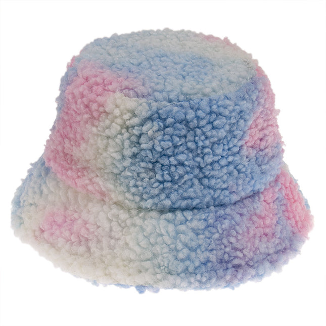 Autumn And Winter Thickening Tie-dye Bucket Hat