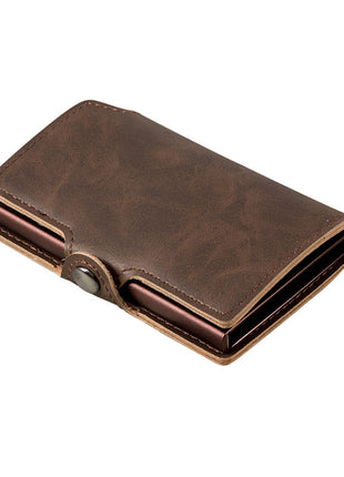 RFID PU Metal Card Holder Wallet