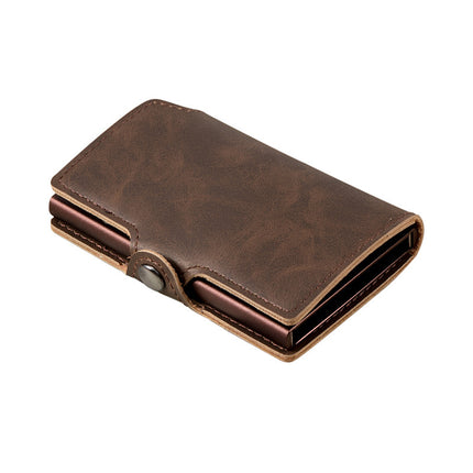 RFID PU Metal Card Holder Wallet
