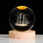 Solid Wood Lamp Holder / Smooth sailing 6CM