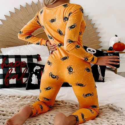 Halloween Long Sleeve One Piece Pyjamas