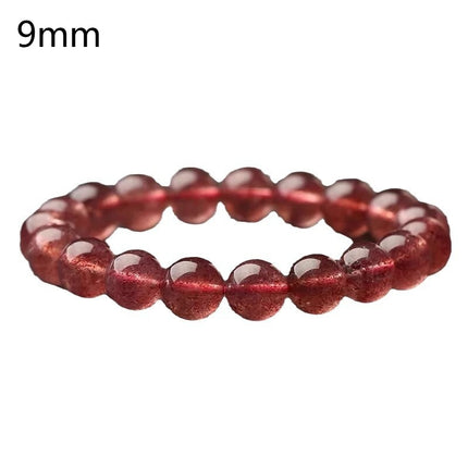 Pigeon Blood Red Strawberry Quartz Crystal Bracelet