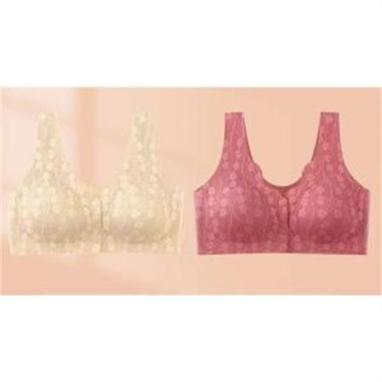 Seamless Front Buckle Underwear Plus Size Bra