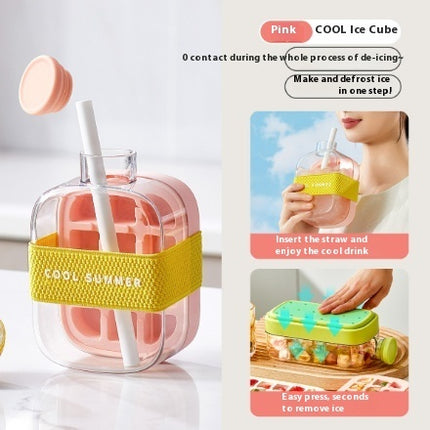 One-Click Moulding Cooling Cup Straw Included