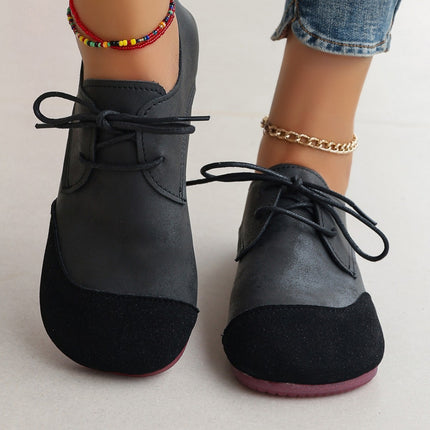 Flat Retro Soft Leather Slip-On Loafers