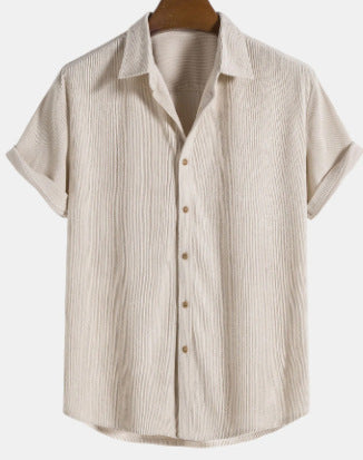 Camisa de manga corta informal para hombre
