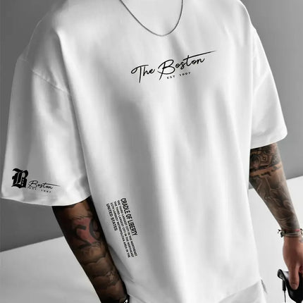 Round Neck Loose Casual Short Sleeve