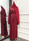 Wine red turban