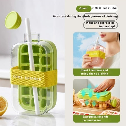 One-Click Moulding Cooling Cup Straw Included