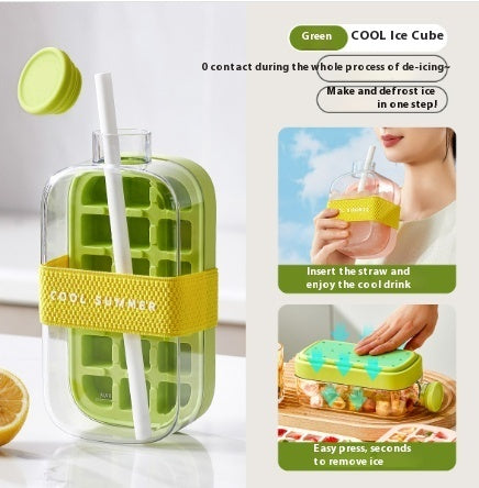Moldeado en un clic Vaso de refrigeración con pajita incluida