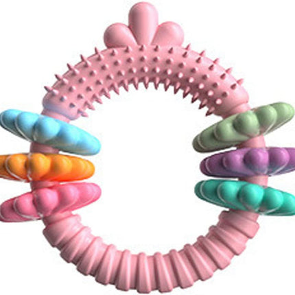Dog Chew Toy Bite-Resistant Teeth Cleaning Safe TPR for Small Dogs