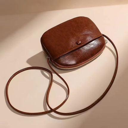 Brown Leather Shoulder Bag