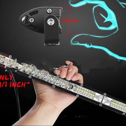 LED Ultra-thin Roof Front Bumper Single Row Long Strip Light