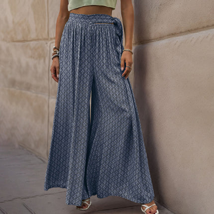 Lace Flared Wide Leg Pants