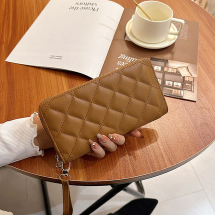 Rhombus Long Zip Purse