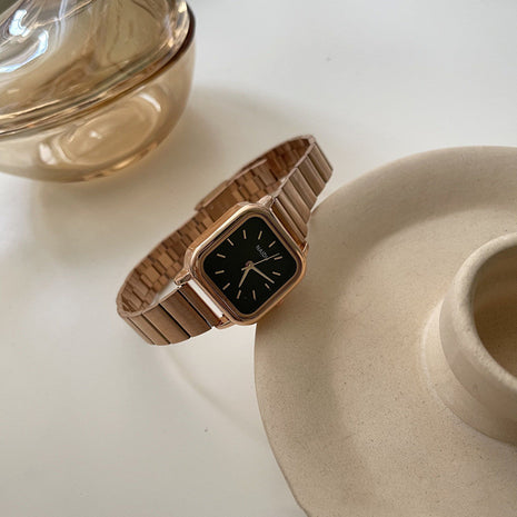 Silver Bamboo Strap Watch