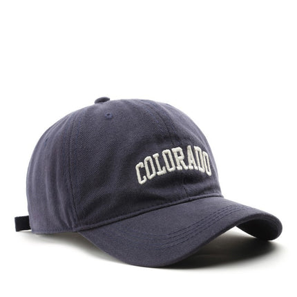 Japanese Fashionable Retro Letter Embroidery Cap