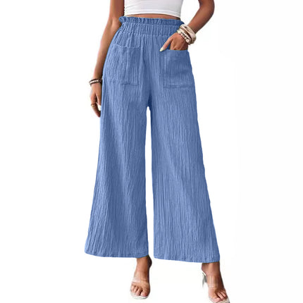 Casual Loose-fitting Wide-leg Trousers