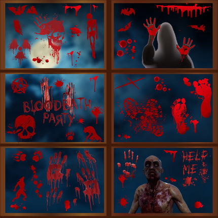 Halloween Window Stickers Set