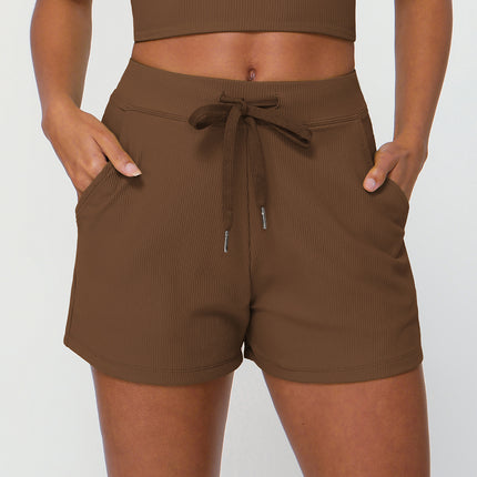 Drawstring Quick-drying Yoga Shorts