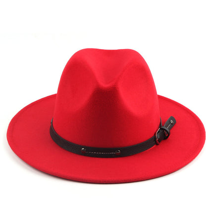 Flat Woolen Top Jazz Hat