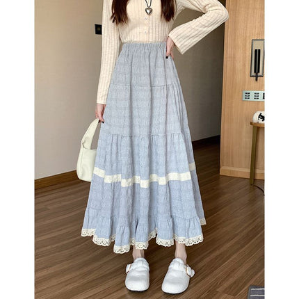 Sense Stitching Gentle Drape Skirt