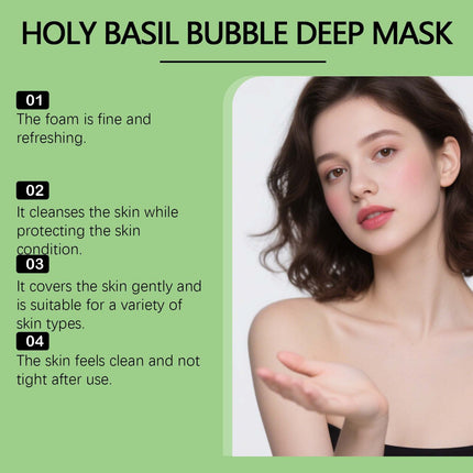 Viareline Holy Basil Bubble Deep Mask