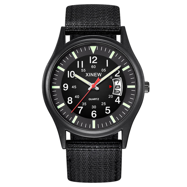 Men's Canvas Nylon Strap Watch