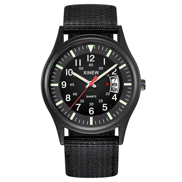 Men's Canvas Nylon Strap Watch