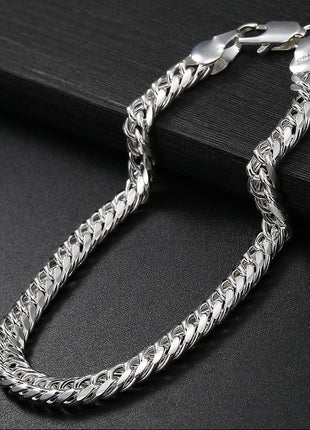 18K Gold & 925 Silver Plated 6MM Full-Side Bracelet – Women's Jewelry