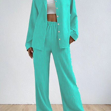Fashion Casual Drawstring Trousers Two-piece Suit