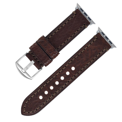 Casual Top Layer Cow Leather Watch Strap Applicable with Apple watch
