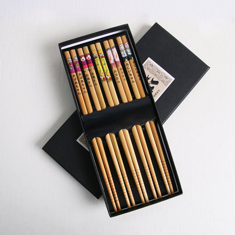 Japanese Bamboo Chopsticks Set of 5