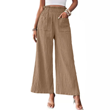 Casual Loose-fitting Wide-leg Trousers