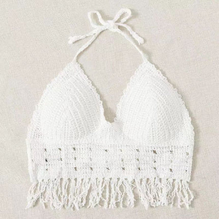 Beach Halter Knitted Small Tank Tube Top