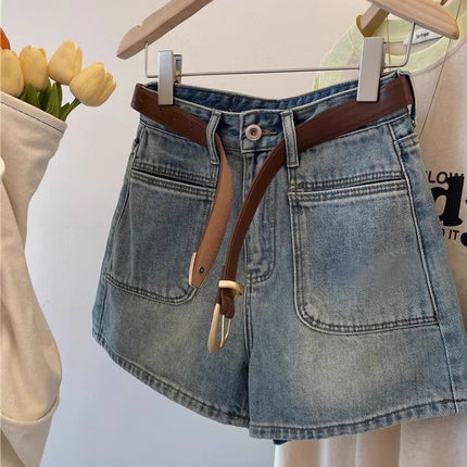 High Waist Denim Shorts