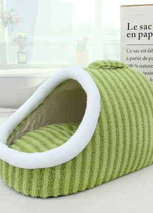 Thickened Three-dimensional Pet Nest Macaron Double-piece Warm to Bore Kennel