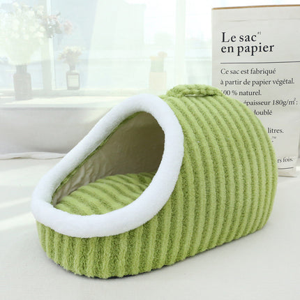 Thickened Three-dimensional Pet Nest Macaron Double-piece Warm to Bore Kennel