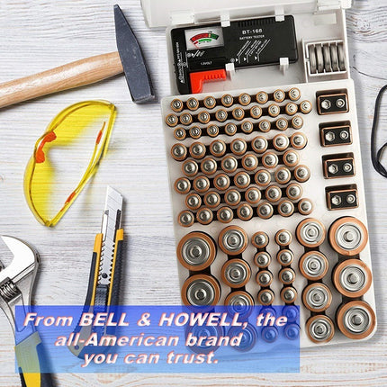 Battery Storage Box with Free Test Indicator