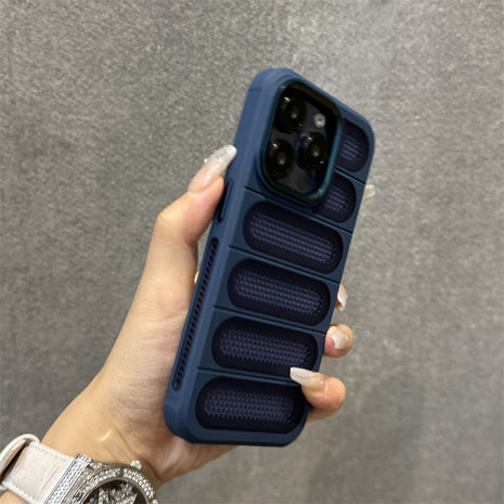 iPhone 11/12/13/14/15 Breathable Heat Dissipation Mesh Case