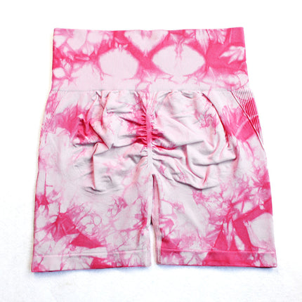 Tie-dye Quick-drying High-waisted Hip-lifting Short