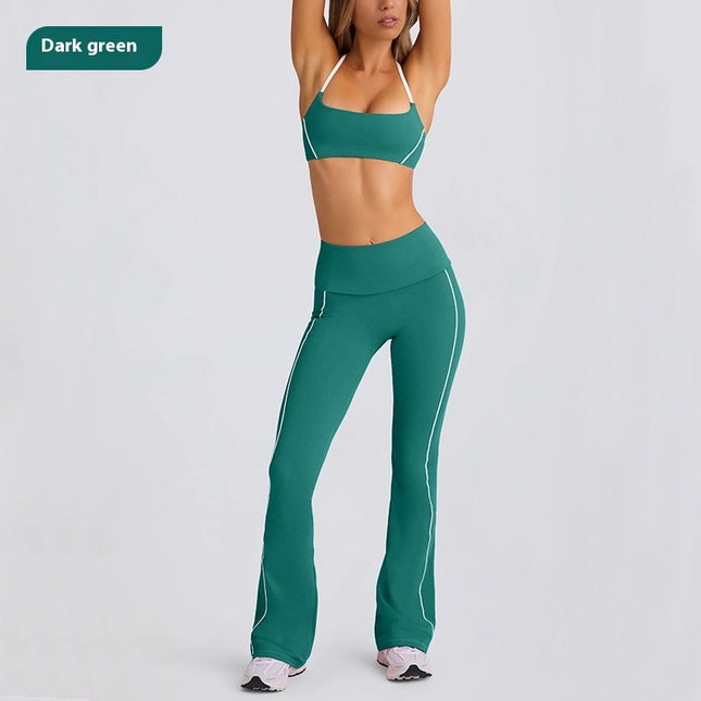 Yoga Clothes Strap Tube Top & Pants Exercise Suit