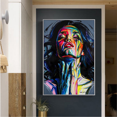 Chica humeante - 60x80 cm