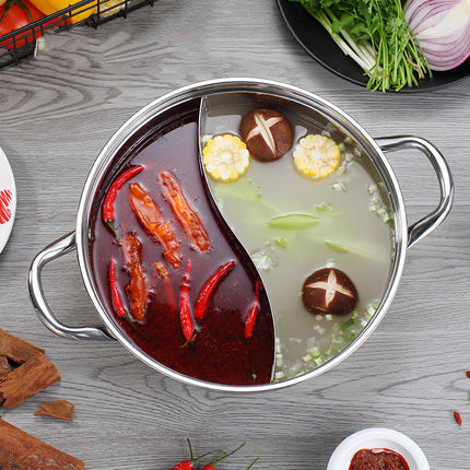 Stainless Steel Two-Flavour Hot Pot