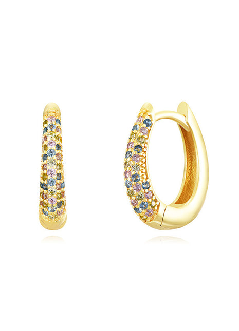 Geometric Rhinestone Earrings