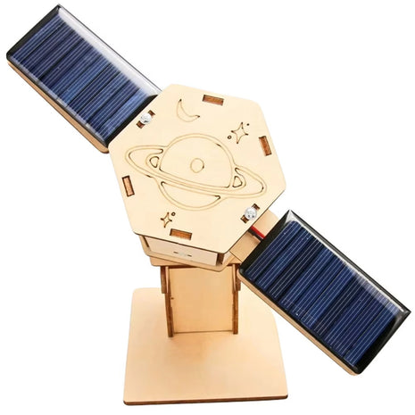 Tecnología DIY Pequeña Producción STEM Ayudas Didácticas Experimentales Modelo Espacial Satélite Artificial Juguetes Educativos Kit de Juguetes Solares Juguete Científico