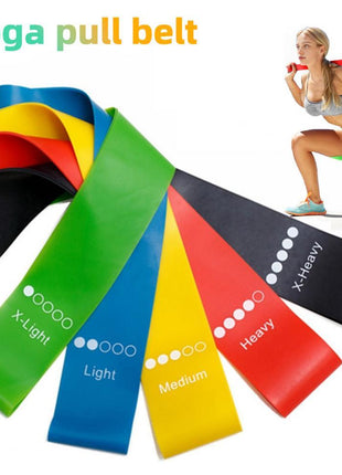Yoga Resistance Rubber Bands Indoor Outdoor Fitness Equipment Pilates Training Workout Elastic Bands